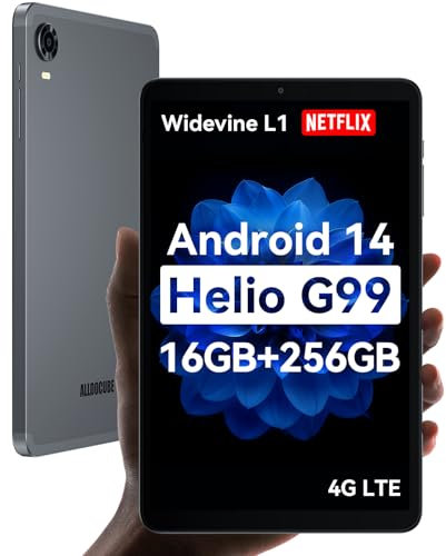 ALLDOCUBE Tablet Android 14, Tablet Helio G99 iPlay 60 Mini Pro de 8.4 Pulgadas, 16 GB de RAM, 256 GB de ROM, 512 GB Ampliable, Pantalla FHD 1920 x 1200, Widevine L1, 6050 mAh, cámara de 5 MP/13 MP