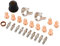 24 Piece IPT40 Tip Electrode Kit, Plasma Cutter Tip Electrode Nozzle Bracket Cover Set for Cut 55DS Pro Cut 65DS, Brass Zinc Alloy Stainless Steel Material