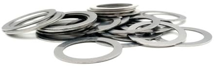 10/20/50 pz Spessore 0.5mm M3-M20 Rondella Piatta In Acciaio Inox Guarnizione Ultra Sottile Guarnizione di Regolazione di Alta Precisione Spessore sottile(12x20x0.5 (20pcs))