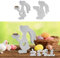 Silikonformen Gießformen Ostern, Silikonform Hase Silikonform Ostern Gips Zum Gießen Osterhase Silikonform Gießform Ostern Kaninchen Silikonformen Ostern Giessform Silikon Frühling für DIY (A)