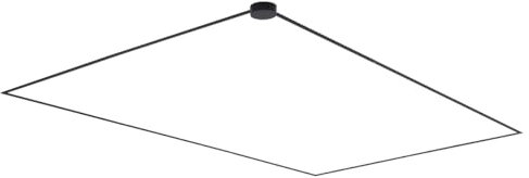 QAZQA - Modern Modernes Schienensystem Komplettset I Spotlight I Deckenspot I Deckenstrahler I Strahler schwarz 1-phasig 1000 cm mit rundem Netzteil - Magnetic I Wohnzimmer I Schlafzimmer - Aluminium