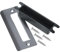 1 Set Stainless Steel Door Strike Plate Reinforced Lock Fixing Protector for Internal Doors Seamless Edge Design Enhanced Stability Kit for Home Office