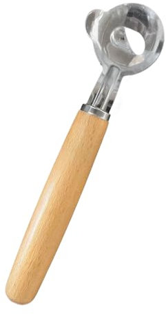 Cuchara Peladora De Cactus - Herramienta Para Quitar Espinas Con Mango De Madera | Utensilio De Cocina Manual Para Fruta Verdura Pasta Y Restaurante