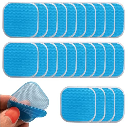 YEWCEP TENS Gerät Ersatz Pads, 24 Stück 4x4 Silikon Hydrogel Elektroden, Kompatibel Mit EM 59 Heat, Für Muskelstimulation Nach Dem Training Und Rehabilitationstherapie