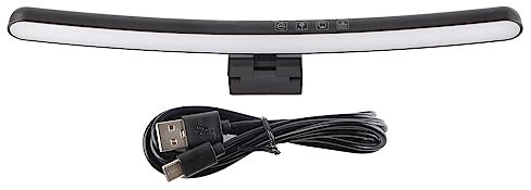 RGB Computer Monitor Light Bar - 7 Color USB C Touch Dimming Lamp for Curved Screens Ideal for Gaming and Office Setup Enhances Ambiance in Game Rooms