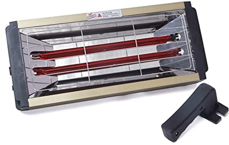 DATOUBOSS Lámpara de Curado Pintura 2000W, Secador Infrarrojos Pintura de Onda Corta 220V con Temporizador 0–90 min, Lámpara Infrarroja para Reparación de Carrocería y Taller de Pintura (650×500 mm)