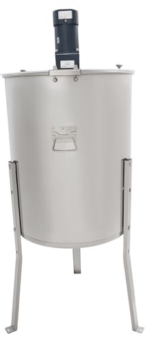 FENGLY 4-Rahmen Elektrische Honigschleuder, 140W 220V 50Hz Edelstahl Honigextractor, 270U/min Imker Schleuder mit Einem Geschwindigkeitsregler, Ideal für Imkereibetriebe den Hobbyisten oder Familien