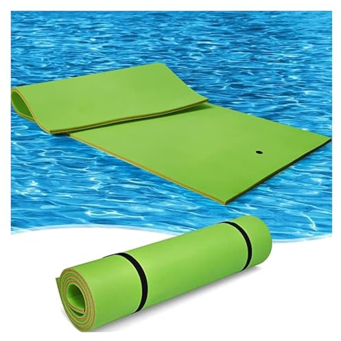 bouées de Piscine, Tapis Flottant en Mousse for activités Aquatiques Plein air(Green,270 * 90cm)