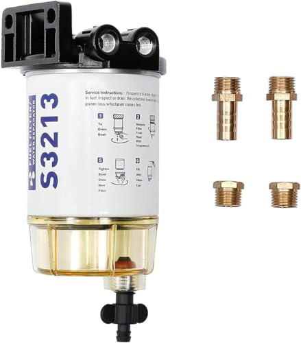 Filtro separatore acqua carburante da 10 micron per barca