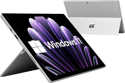 Microsoft Surface Pro 7 Tablet PC 12,3'' (2736x1824) Touchscreen Windows 11 Pro Laptop, Intel Core i5-1035G4, 8GB RAM, 128GB SSD, Argento, CAM (ricondizionato)