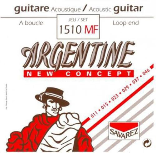 Savarez 668737 - Cuerdas para Guitarra Acústica Argentine juego Light con lazada 1510MF
