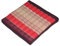 Wanthai Kissen, Sitzkissen Thaikissen, rot, Blüten, Yogakissen 50 x 50 x 7 cm