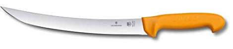 Victorinox, Swibo, blocco portacoltelli da cucina leggero, colore giallo, con coltello a lama normale di 26 cm, nylon, colore nero