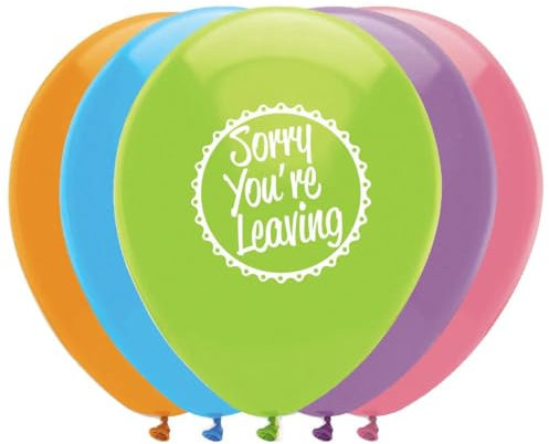 Creative Party Abschieds-Party-Luftballons, 6 bunte Luftballons, Party-Dekorationen, Sorry You're Leaving Ballons, Latex-Luftballons, RB256,30 cm