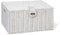 ARPAN Large Resin Woven Storage Basket Box With Lid & Lock - White