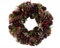 Tannenkranz mit Zapfen 34cm grün braun rot Weihnachtskranz Zapfenkranz Türkranz Adventskranz Zapfen Beeren