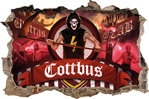 Ultras Cottbus, 3D Wandsticker Format: 92x62cm, Wanddekoration