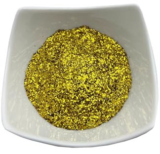 BEKATEQ Farbchips in Gold 500g, Dekochips, Farbflocken für Epoxidharz Bodenbeschichtung, 1K & 2K PU Bodenfarbe, Alkydharz Betonfarben - Garagenböden, Keller, Wohnraum, Werkstatt BK-130