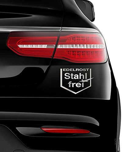 Auto-Dress Edelrost Stahlfrei, Heck-Auto-Aufkleber 18x14cm (Schwarz Matt)