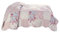 Delindo Lifestyle Tagesdecke Patchworkdecke Rosen im Landhausstil, Bettüberwurf im Patchwork Design, 140x210 cm