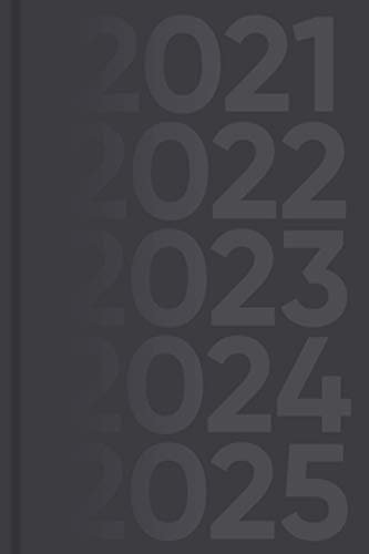 Kalender für 5 Jahre, 2021 - 2025 - Wochenplaner: Wochenkalender und Planer für fünf Jahre bis 25 (2021, 2022, 2023, 2024, 2025), ca. A5, schwarz