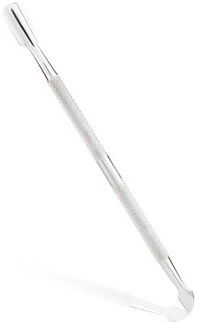 Inge Cuticle Pusher Tool, Professional Stainless Steel Nail Scraper & Cuticle Remover, Double-Sided Cuticle Tool for Gel Nail Removal & Cleaning, Durable Manicure Tool for Home & Salon Use
