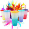 Reusable Colour Changing Plastic Cups with Lids and Straws. Perfect Tumbler for a Kids Party, iced Coffee and slushies. Set of 5