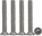Drenky 10 pièces M6 x 50 Vis à tête fraisée Vis Torx en acier inoxydable 304 Vis à Métaux Entraînement Standard Vis entièrement filetées Pour l'équipement de machine et les meubles à la maison