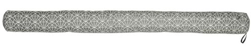 Linnea Boudin de Porte 80 cm Fractals Gris Graphite Motif Diamant