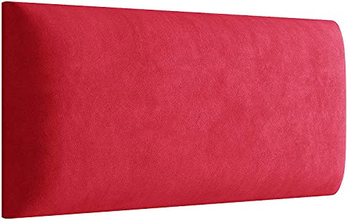MartHome 3D Wandpaneele Gepolstert, Dekorationspaneele, Wandkissen - Wandverkleidung Wandpolster Wanddeko 3D Wandkissen Polsterpaneel - Einfache Installation (Rot 09, 70 x 30)