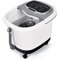 DREAMADE Fußwanne Elektrisch, Fußbad mit Massagefunktion, Fußbadewanne auf Rollen, Fußmassagegerät mit Dusche- und Heizfunktionen, 10-60min Timer/35-48℃ Einstellbar (Grau)