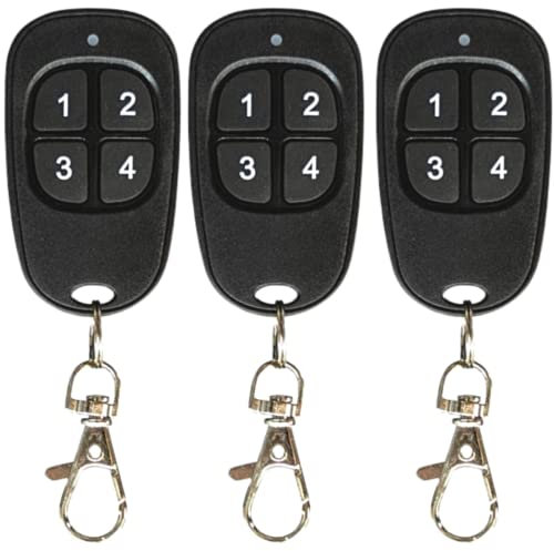 PATABIT 3X Telecomando Cancello Universali | Telecomando Universale Cancello 4 Canali 433 mHz | Copia Tutti Telecomandi Originali A Codice Fisso Frequenza 433,92 mHz | Non Copia Rollin Code