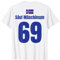Island Sauf Trikot 69, Mallorca Sauf Trikot Weiss | Fussball T-Shirt