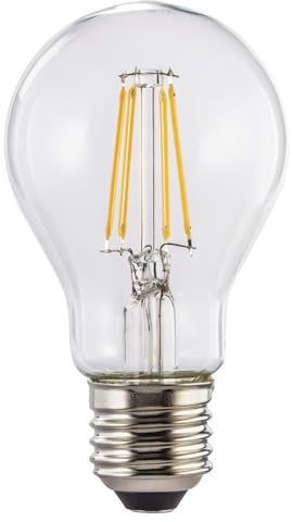 Xavax LED-Filament E27, 806lm ersetzt 60W, Glühlampe, warmweiß, klar, dimmbar