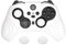 PlayVital Cover Custodia per Xbox Elite Series 2 Controller Skin Protettiva Silicone Antiscivolo Copri Levette Analogiche per Xbox Elite Series 2 Core Joystick(Samurai Edizione)-Bianco