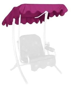 Angerer Freizeitmöbel GmbH Hollywoodschaukel Sonnendach - passend für viele 1-Sitzer Hollywoodschaukeln - Schaukeldach Made in Germany (Swingtex pink, 100 x 145 cm)