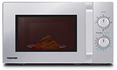 Toshiba MW2-MG20PF(SL) forno a microonde con grill croccante e funzione di cottura combinata, 5 livelli di potenza, potenza grill 1000 W, argento