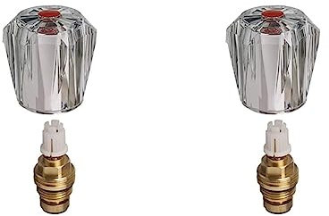 Cornat TEC302501 Ventiloberteil, Acryl 1/2 Zoll, uni rot (Packung mit 2)