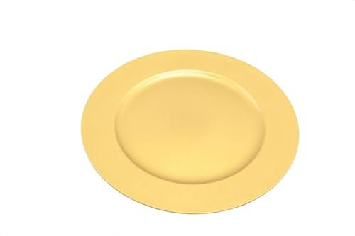 Nataluna MOD.010 SOTTOPIATTO Liscio 33cm Oro, Come da Foto