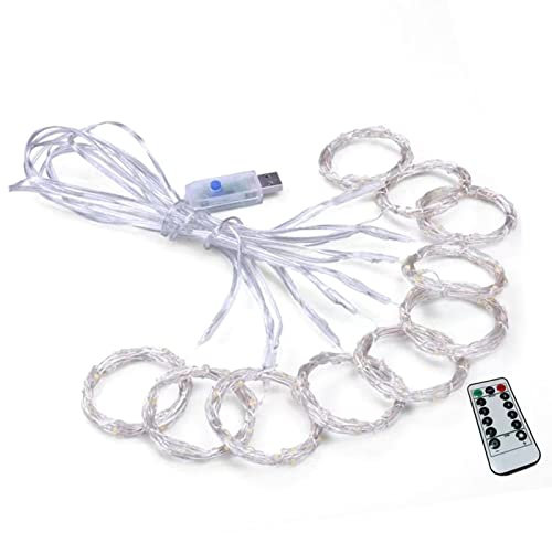 Fenstervorhang-Lichterkette, USB-Stecker in 8 Modi, Wandbeleuchtung, Vorhänge, LED-Lichterkette Mit Fernbedienung, Vorhang-Lichterkette Für Hintergrund Für Drinnen Und Draußen, Schlafzimmer, Fenster,