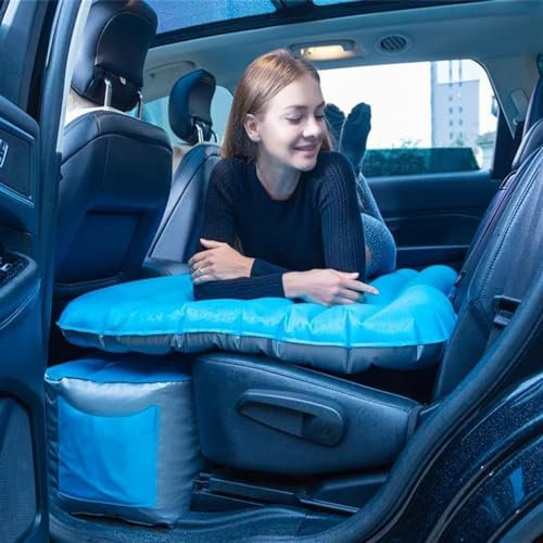 OTOZUM Auto Matratze Kompatibel Mit Auto, SUV, MPV, 12 cm Dick, Für Reisen, Outdoor, Camping, Aufblasbare Matratze, Reiseartikel, Heimreisebett, 90 cm X 180 cm