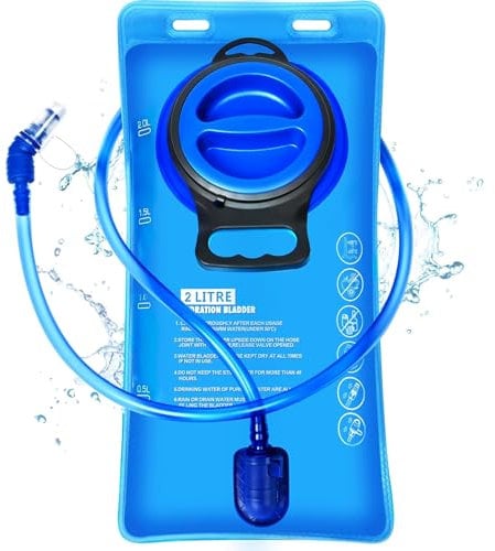 Arcwind Hydration Bladder, 1.5 L 2 L 3 L BPA Free Water Bladder, Leak Proof Large Opening Water Reservoir, Military Backpack Water Storage Bladder Bag for Cycling Hiking Camping Running