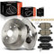 Frankberg 2x Bremsscheiben + 4x Bremsbeläge Hinten Kompatibel mit Verso R2 1.6L-2.2L 2009-2018 Replace# 424310F020