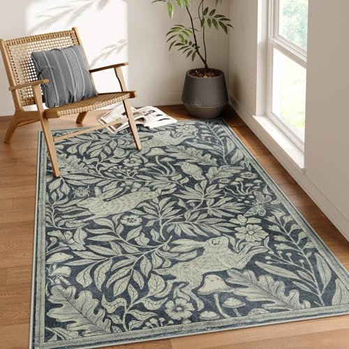 Lahome Teppich, Motiv: Waldhase, 12,7 x 17,8 cm, weich, waschbar