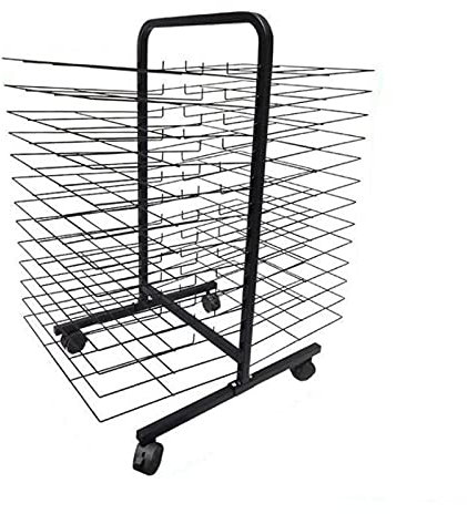 LJPZYOY Art Drying Racks, Art with Wire Racks, Mobile Classrooms, Art Studios, Drying Racks for Educational Products, Drying Racks, Black Powder Coating Finishes (26 Floors)