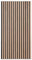 Floordirekt 3D Akustikpaneele 118 x 60 cm, Wandpaneele mit Echtholzfurnier für eine angenehme Raumakustik, Lamellenwand Holz und Filz, Wandverkleidung als Schallschutz, Schalldämmung (Red Oak)