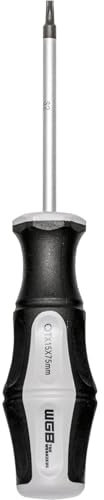 WGB Schraubendreher Torx - Schraubenzieher TX15 Klingenlänge 75mm mit 2K-Griff, Stahl