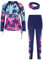 GRACE KARIN Mädchen Rashguard-Set Langarm Sonnenschutz Badeanzug 2-teilig Sommer Swimwear Top Hose Strandkleidung Farbverlaufsbaum 10-12 Jahre