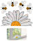 Fensterbilder Frühling Kinder 5 Stück Suncatcher Sticker Bienen und Sonnenblumen Fenstersticker Fensterbilder Blumen Selbstklebend für Mädchen Junge Kinderzimmer