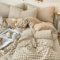 AShanlan Bettwäsche Kariert 200x220 Beige Karomuster Microfaser Bettwäsche-Sets und 2 Kissenbezug 80x80 cm ÖkoTex Zertifiziert Bettbezug Wendebettwäsche mit Reißverschluss